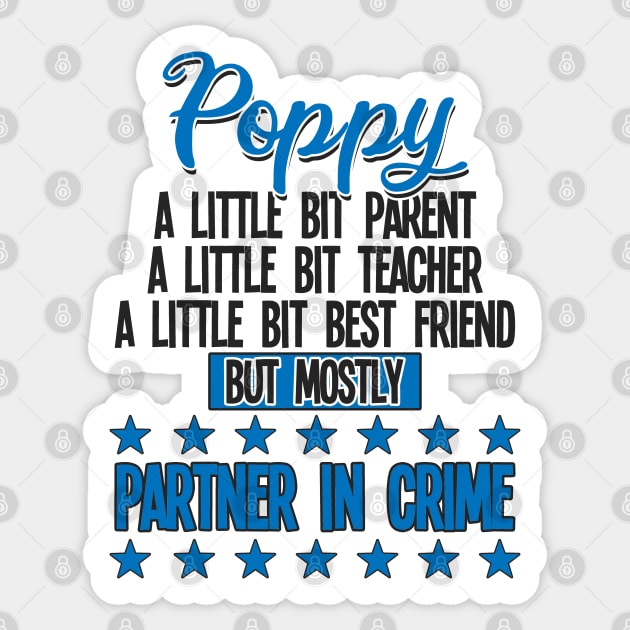 Poppy - Poppy Partner In Crime Sticker by Kudostees